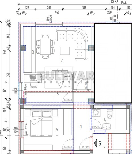 četvorosoban stan, 44.74 m2, Trošarina, Marina Držića ID: p-014284 3