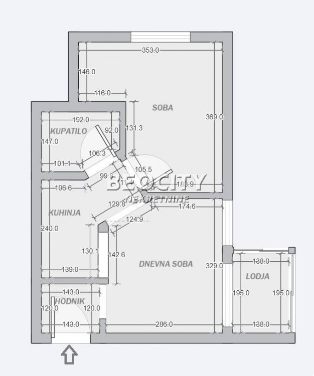 Dvosoban stan, 38 m2, Bele vode, Palisadska drugi deo ID: 119761 17