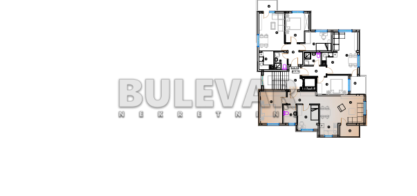 Dvosoban stan, 94.7 m2, Pantelej, Krfska ID: p-014302 5