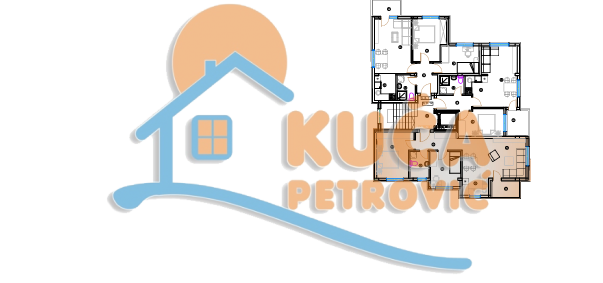 Dvosoban stan, 94.7 m2, Pantelej, Krfska ID: p-014302 5