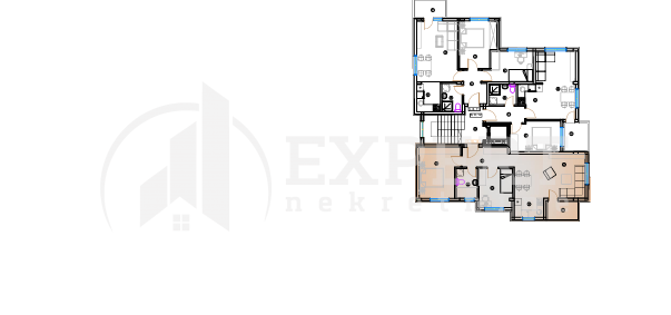 Dvosoban stan, 94.7 m2, Pantelej, Krfska ID: p-014302 5