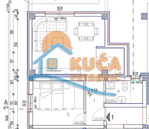 Jednosoban stan, 39.51 m2, Trošarina, Marina Držića ID: p-014280 4