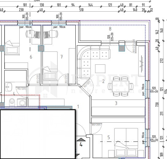 Trosoban stan, 63.94 m2, Trošarina, Marina Držića ID: p-014283 4