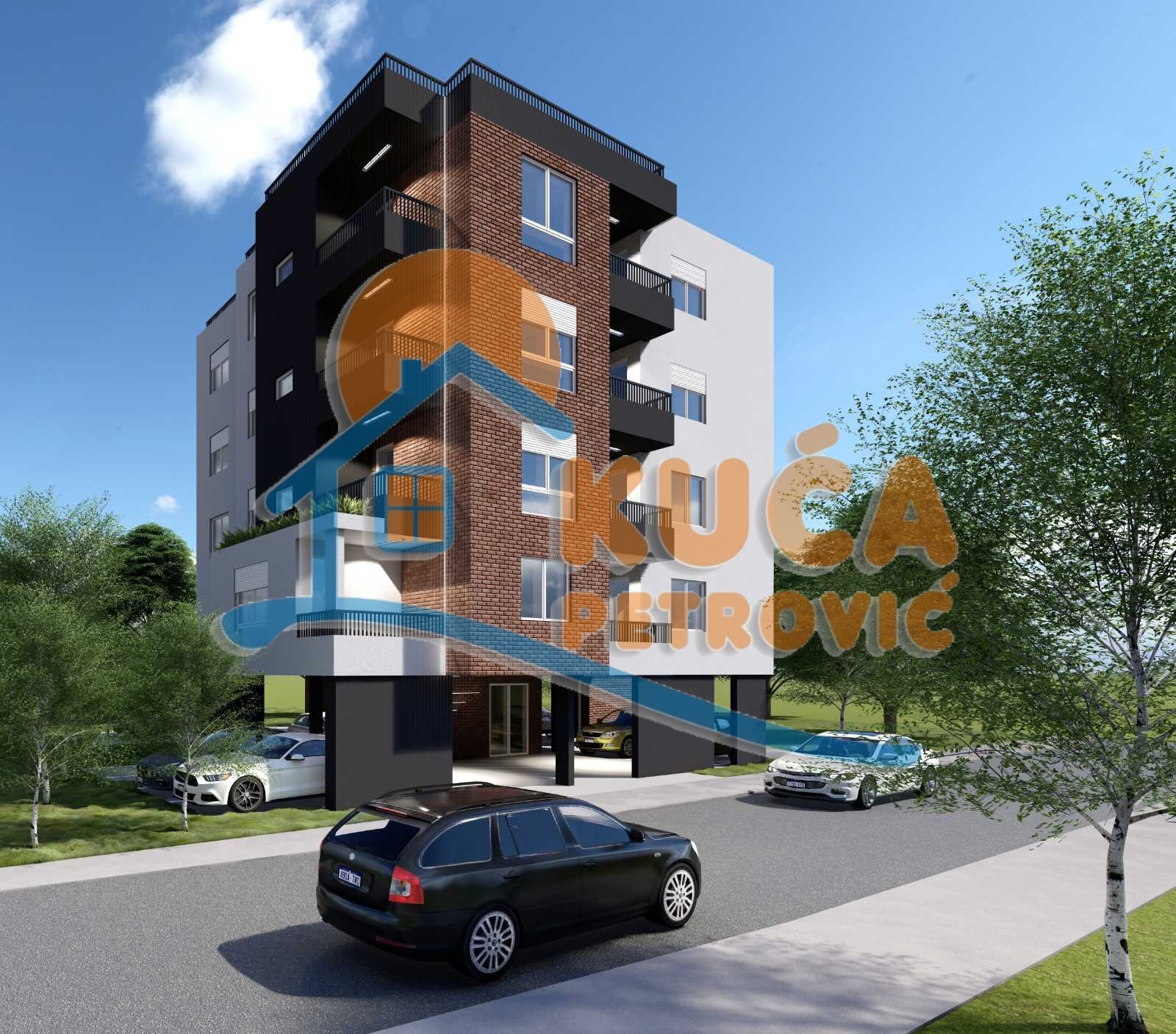 Dvosoban stan, 57.45 m2, Pantelej, Krfska ID: p-014315 1