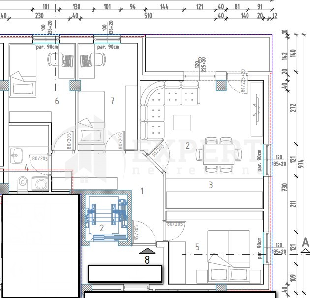 Trosoban stan, 65.92 m2, Trošarina, Marina Držića ID: p-014312 4