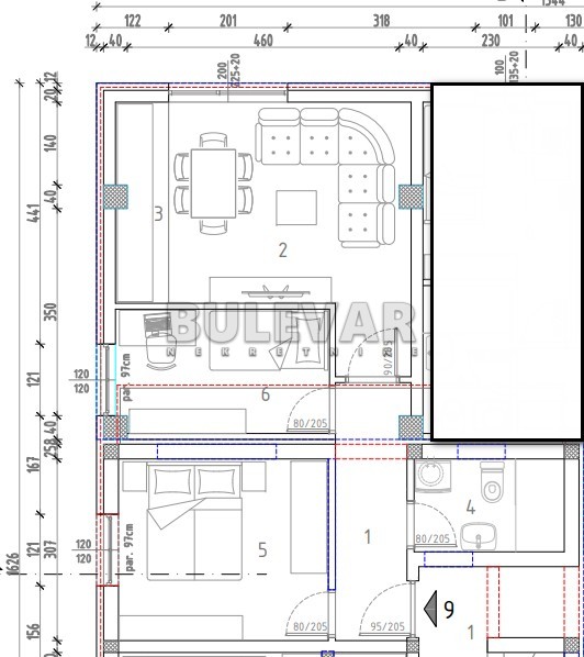 Dvosoban stan, 46.12 m2, Trošarina, Marina Držića ID: p-014326 4
