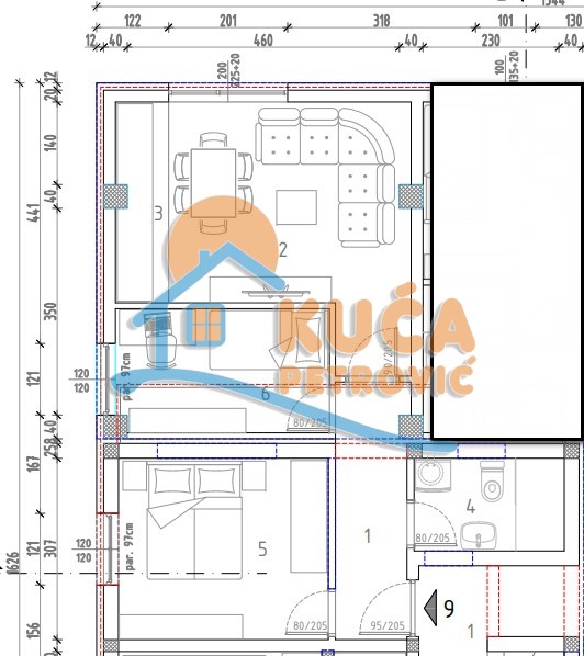 Dvosoban stan, 46.12 m2, Trošarina, Marina Držića ID: p-014326 4