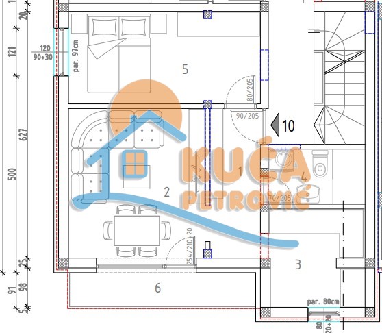 Jednosoban stan, 42.92 m2, Trošarina, Marina Držića ID: p-014327 4