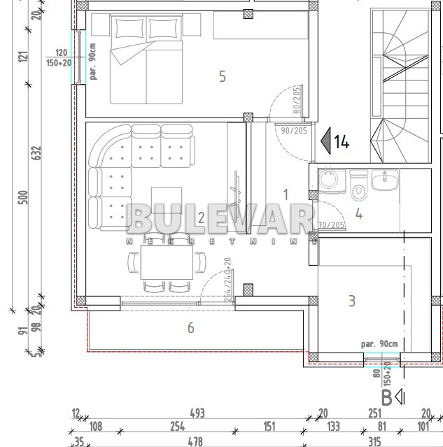 Jednosoban stan, 42.9 m2, Trošarina, Marina Držića ID: p-014290 7