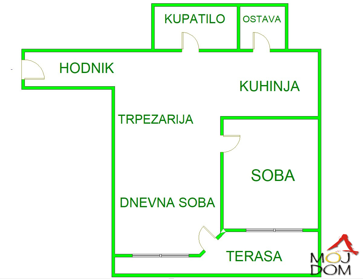 Stan,NOVI SAD,GRBAVICA,kv: 54, € 155750, ID: 1030682 22