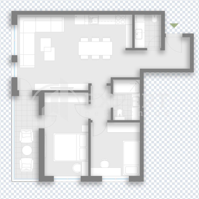 Trosoban stan, 72 m2, Čair, Vojislava Ilića ID: p-014429 10