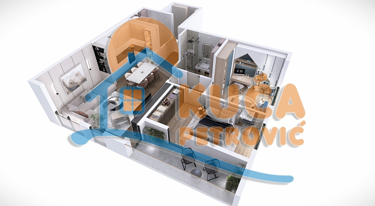 Trosoban stan, 72 m2, Čair, Vojislava Ilića ID: p-014429 11