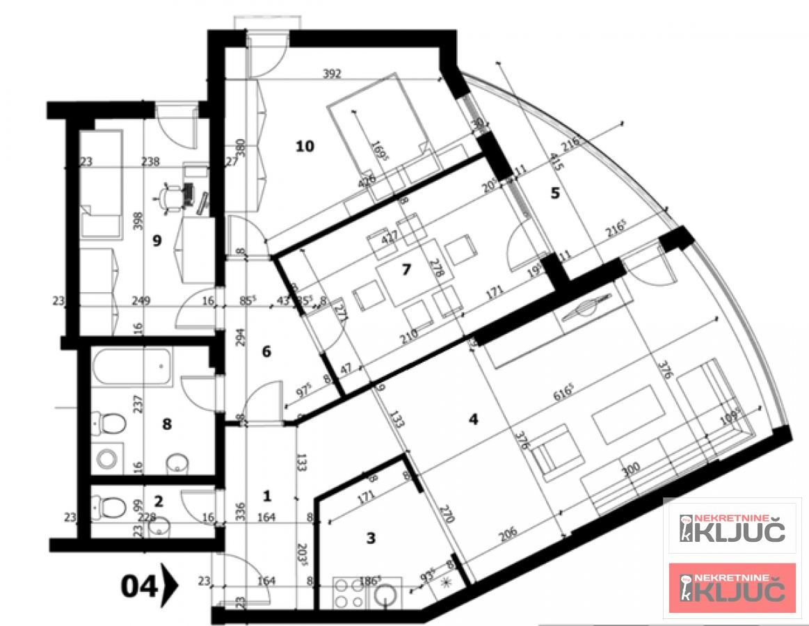 BULEVAR EVROPE, 91m2, Četvorosoban, Namešten, Novogradnja 11