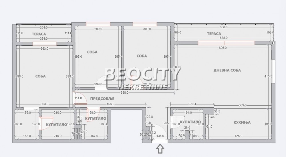 četvorosoban stan, 107 m2, Zemun, Cara Dušana ID: 100507 14