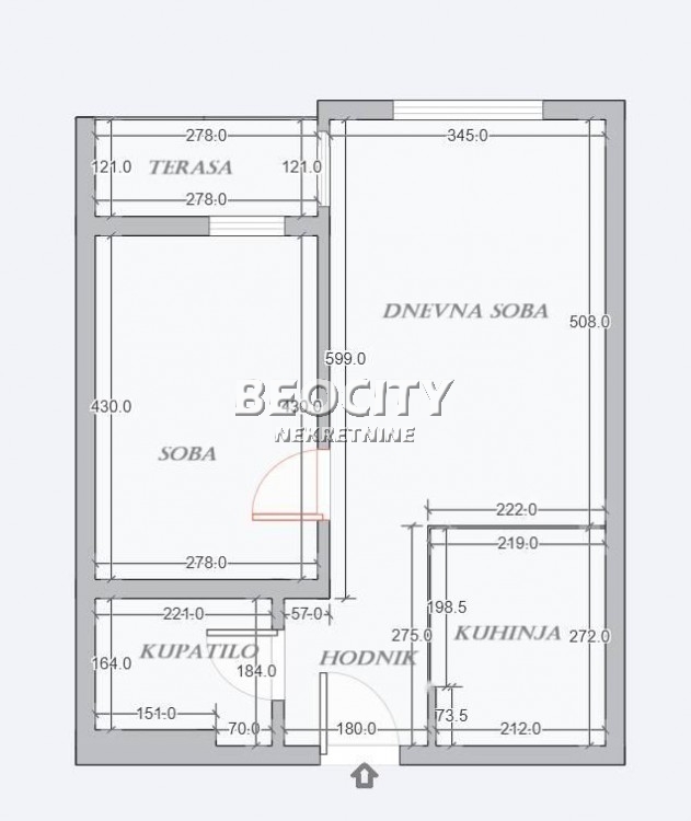 Dvosoban stan, 49 m2, Učiteljsko naselje, Mirka Sandića ID: 118026 14