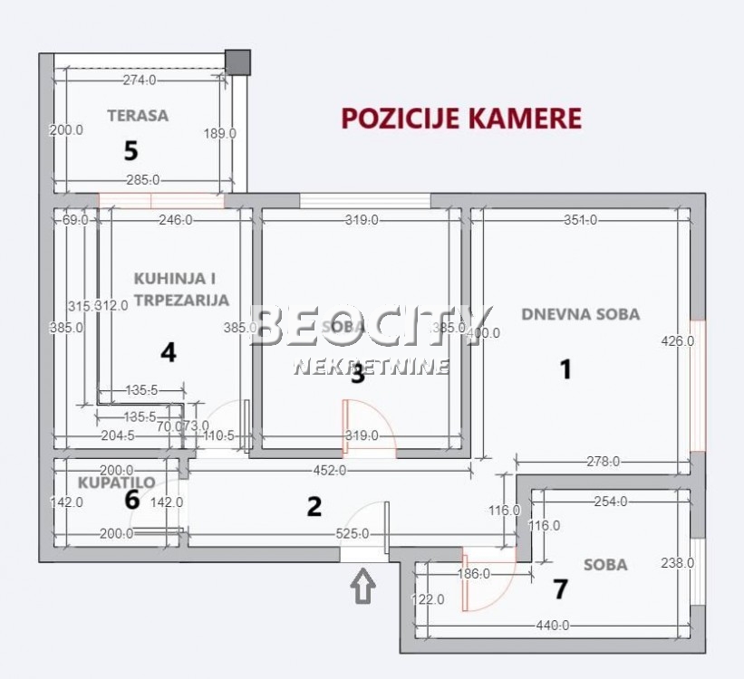 Dvosoban stan, 53 m2, Palilula, Husinskih rudara ID: 112940 17