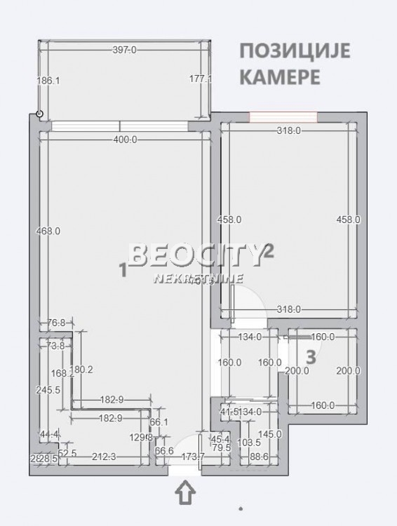 Dvosoban stan, 59 m2, Centar, Luke Ćelovića Trebinjca ID: 114622 14