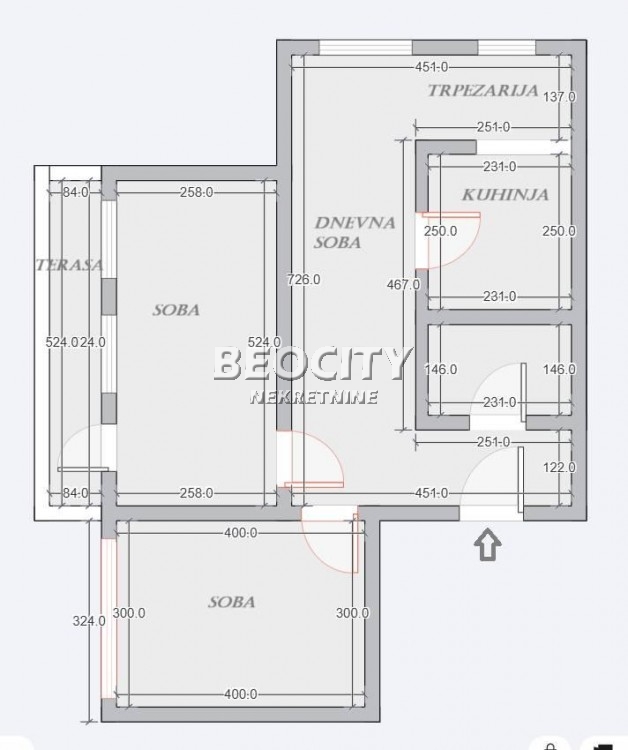 Dvosoban stan, 64 m2, Braće Jerković, Braće Jerković ID: 117270 17