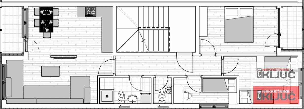 KLISA, 71m2, Troiposoban sa pdv 10