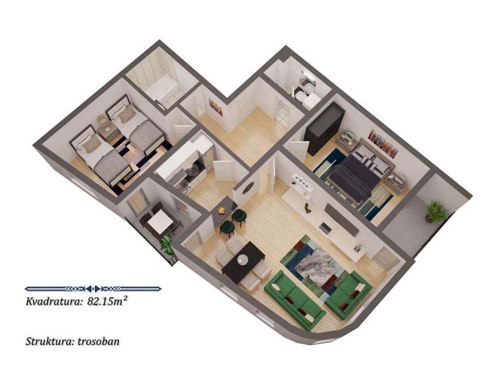 Na prodaju stan u novogradnji - Ćuprija 10