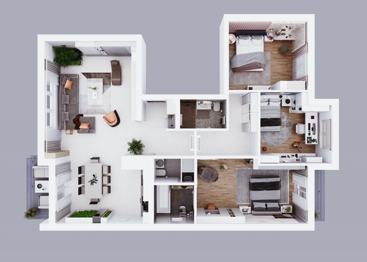 NOVO NASELJE, 130 m2, LUX, Četvorosoban sa pdv, Garaža, Ostava, Fitnes 4