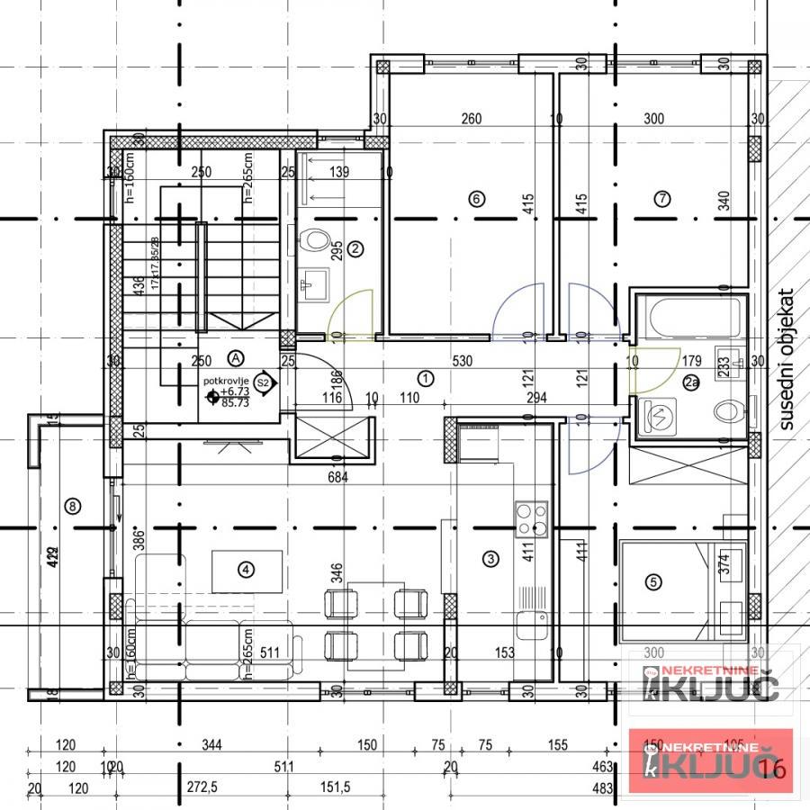 TELEP, 78m2, Troiposoban sa pdv, Parking mesto 1