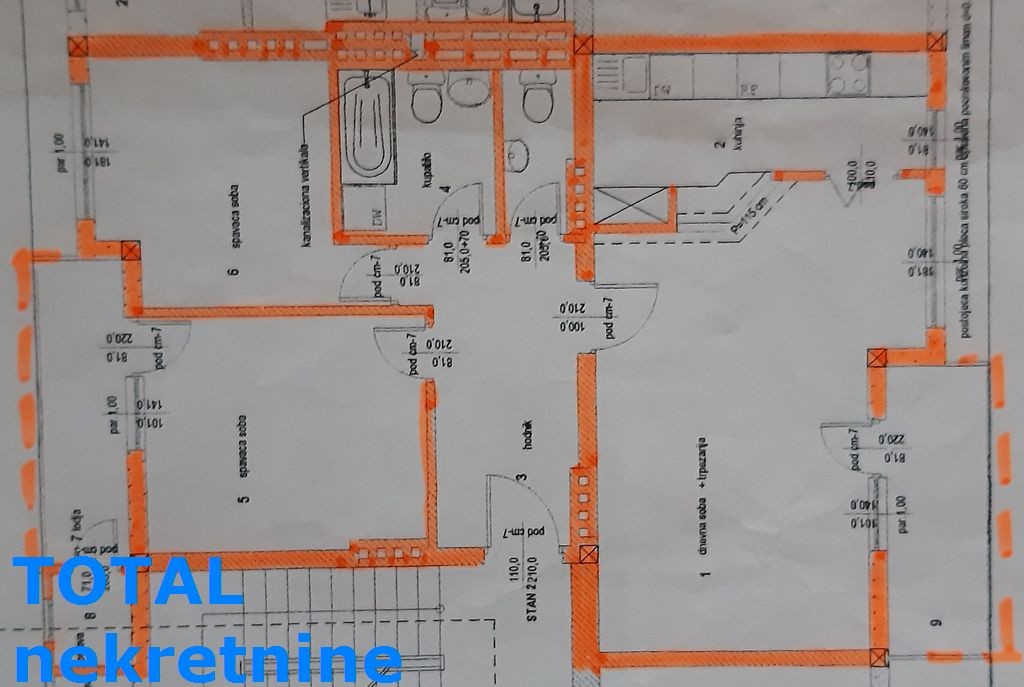 Stan,NOVI SAD,BULEVAR,kv: 79.00, € 206000, ID: 1092845 15