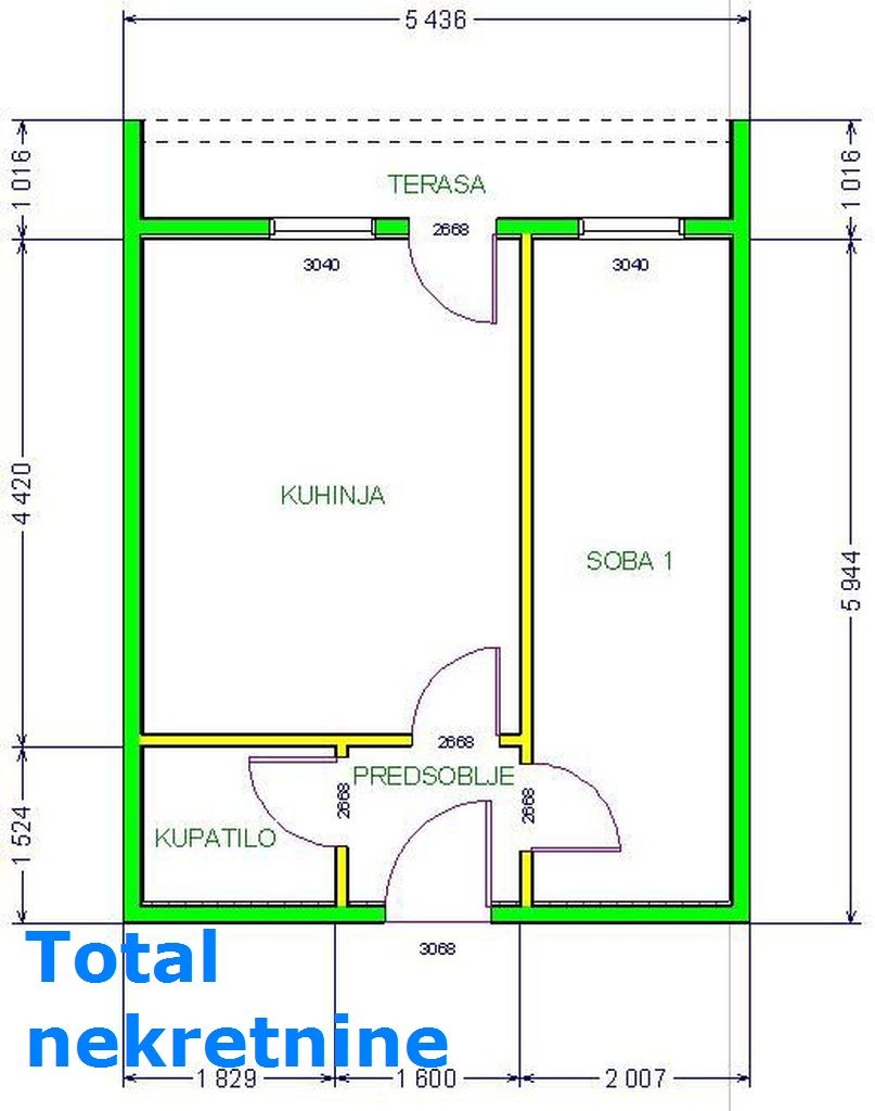 Stan,NOVI SAD,CENTAR,kv: 33.00, € 117420, ID: 1094495 7
