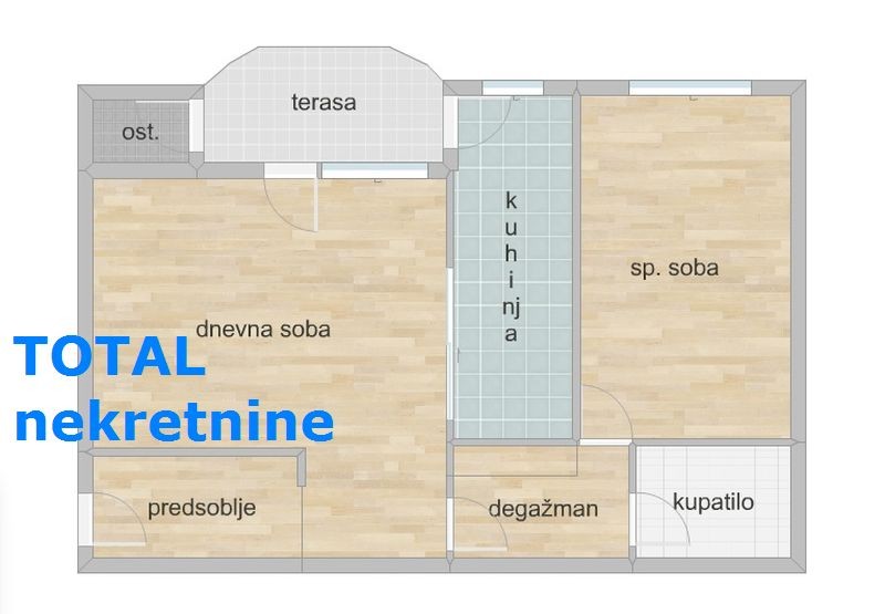 Stan,NOVI SAD,CENTAR,kv: 64.00, € 226600, ID: 1086145 5