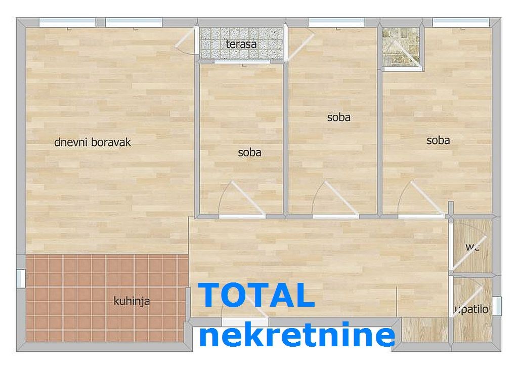 Stan,NOVI SAD,NOVA DETELINARA,kv: 86.00, € 175100, ID: 1092108 8