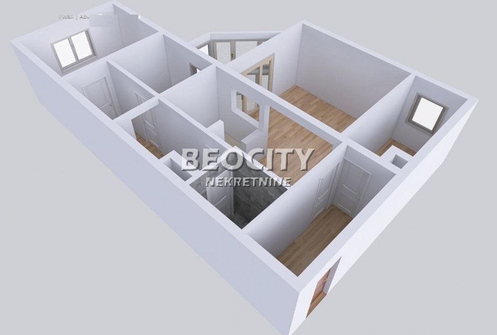 Trosoban stan, 74 m2, Zemun, Prvomajska ID: 121326 3