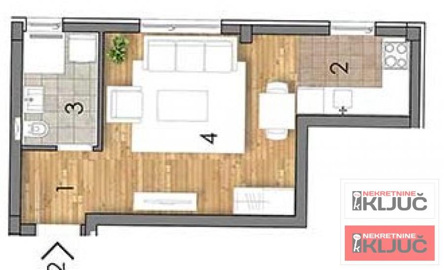 TELEP, 30m2, Jednosoban sa pdv, Izgradnja 1