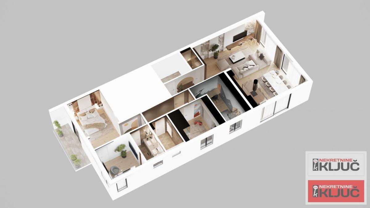 ADAMOVIĆEVO NASELJE, 173m2, Petrosoban-Penthouse sa pdv, VILA, Nov 1