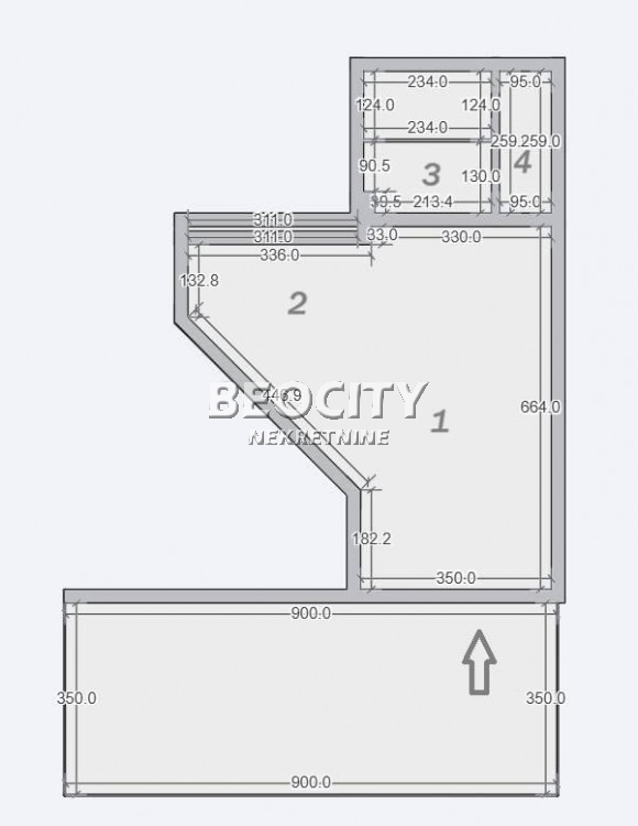 Lokal, 77 m2, Blok 12 (Yubc), Bulevar Mihajla Pupina ID: 121385 12