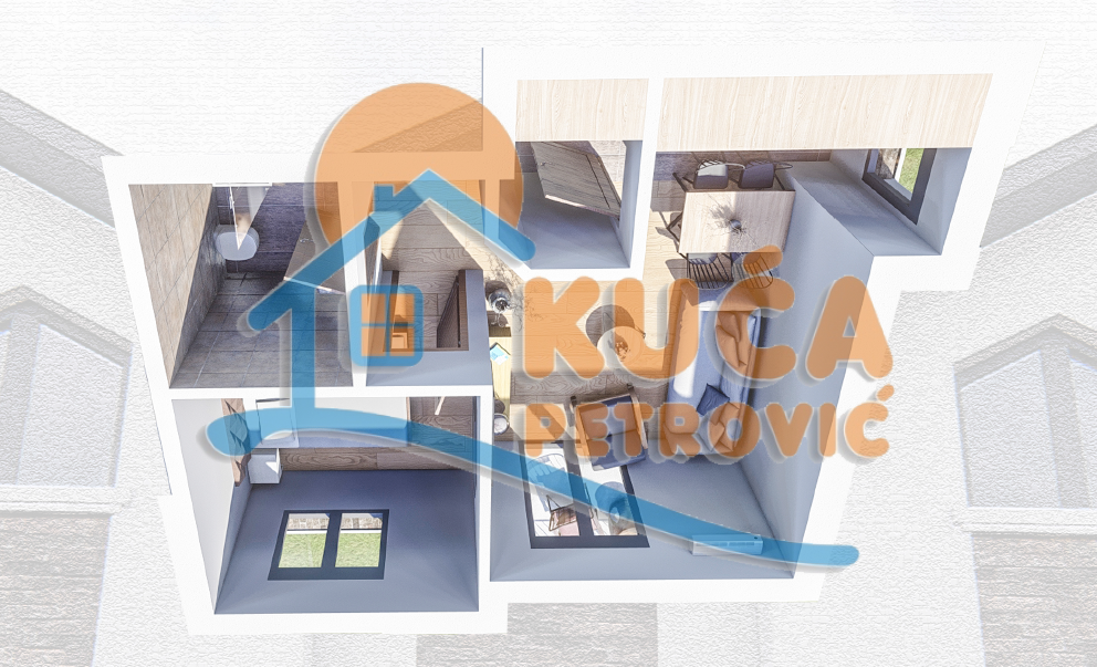 četvorosoban stan, 38.8 m2, Zeleni bulevar ID: p-014557 2