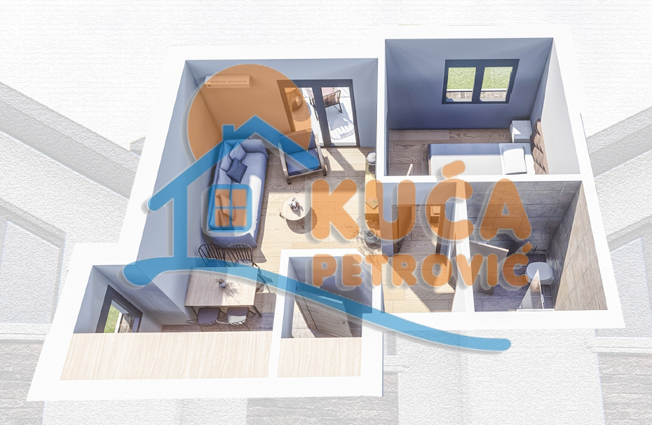 Jednosoban stan, 40.65 m2, Zeleni bulevar ID: p-014555 3