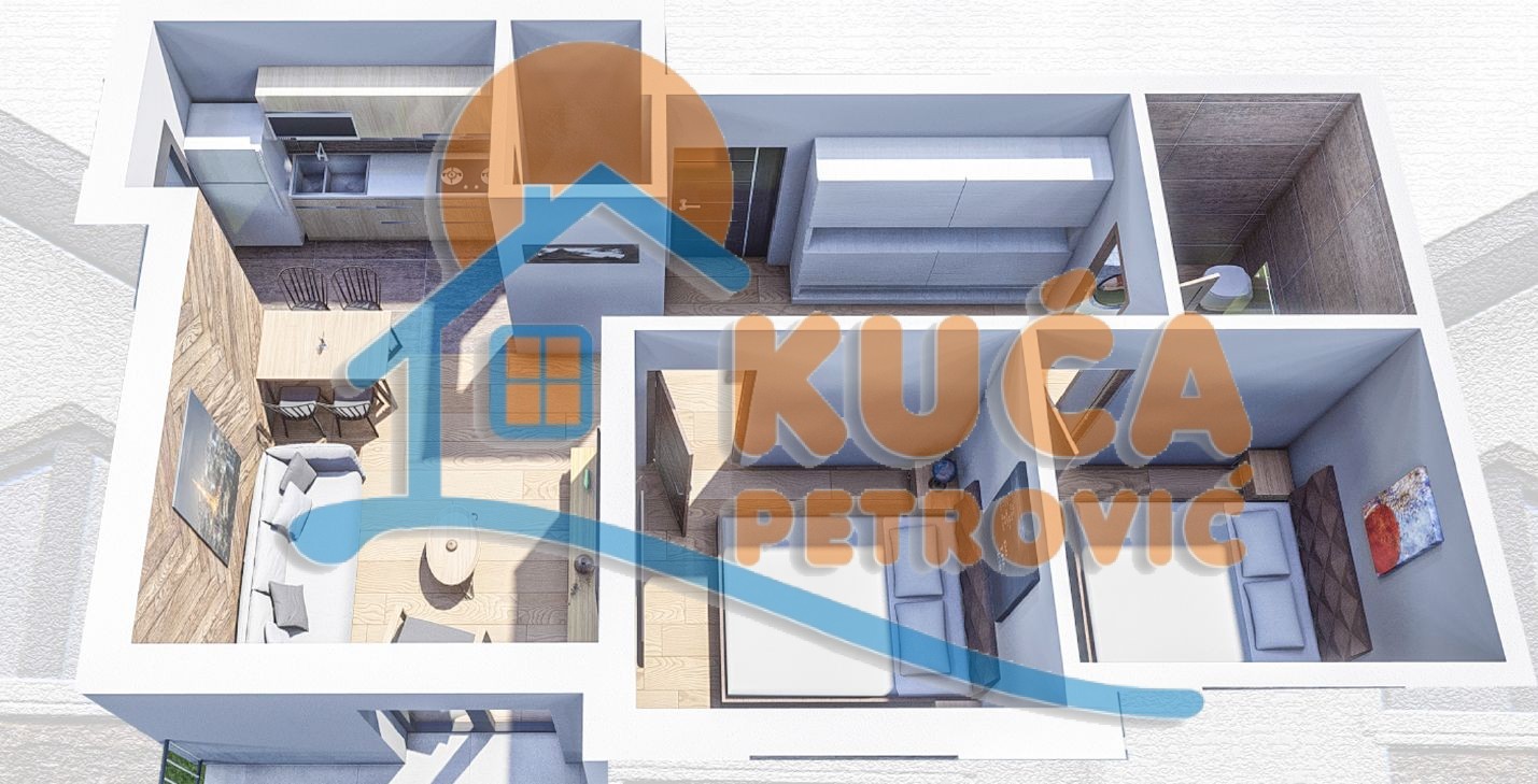 Dvosoban stan, 50.66 m2, Zeleni bulevar ID: p-014564 2