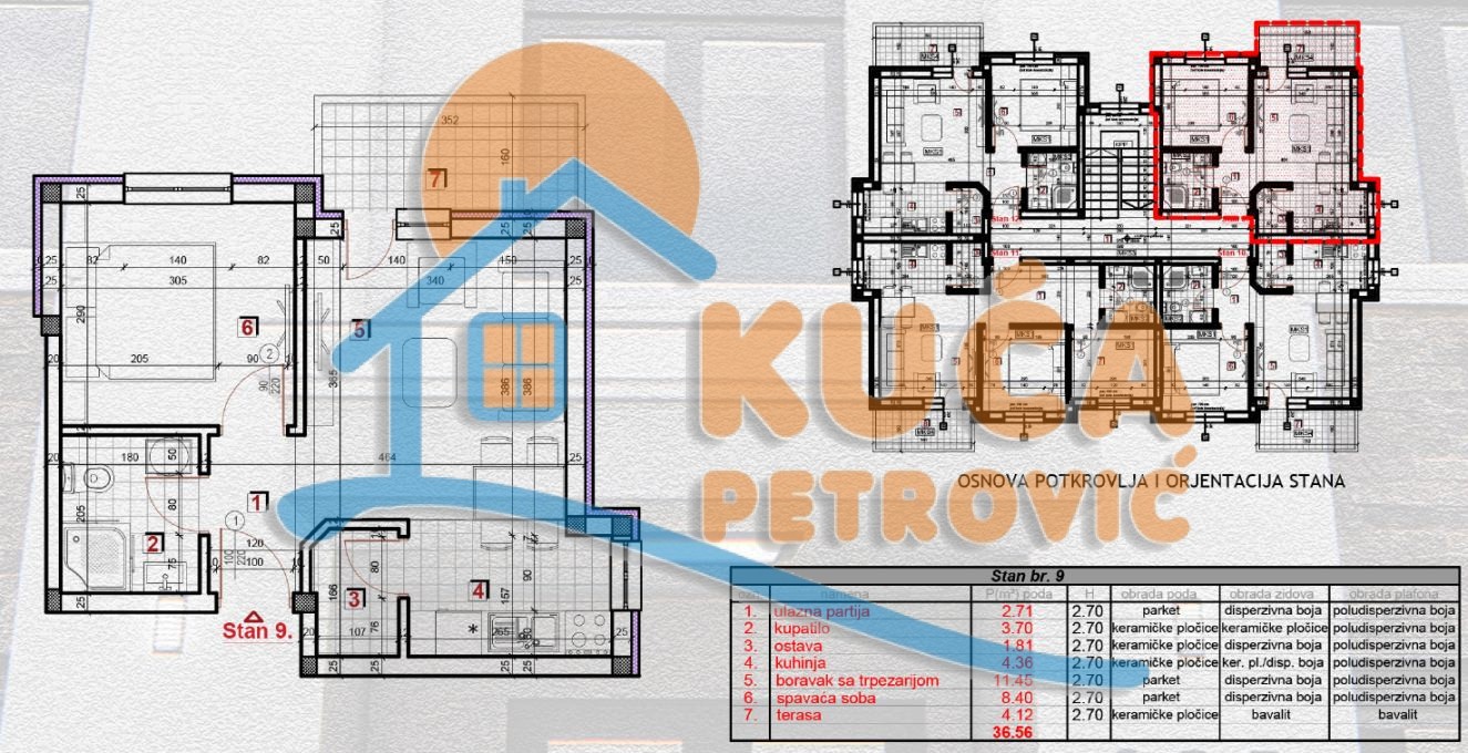 Jednosoban stan, 36.56 m2, Zeleni bulevar ID: p-014572 3