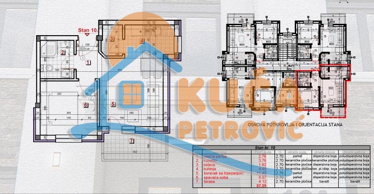 Jednosoban stan, 37.25 m2, Zeleni bulevar ID: p-014573 3