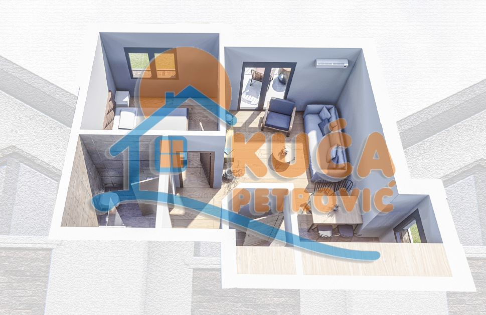 Jednosoban stan, 38.59 m2, Zeleni bulevar ID: p-014556 2