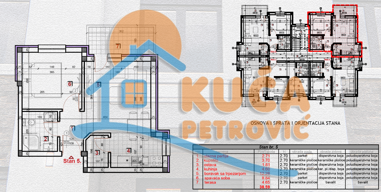 Jednosoban stan, 38.59 m2, Zeleni bulevar ID: p-014558 3