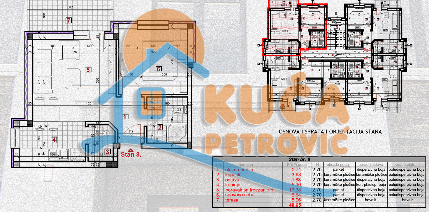 Jednosoban stan, 40.65 m2, Zeleni bulevar ID: p-014562 3