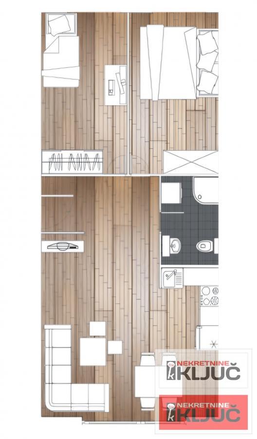 ADICE, 53 m2,Trosoban, Izgradnja 8