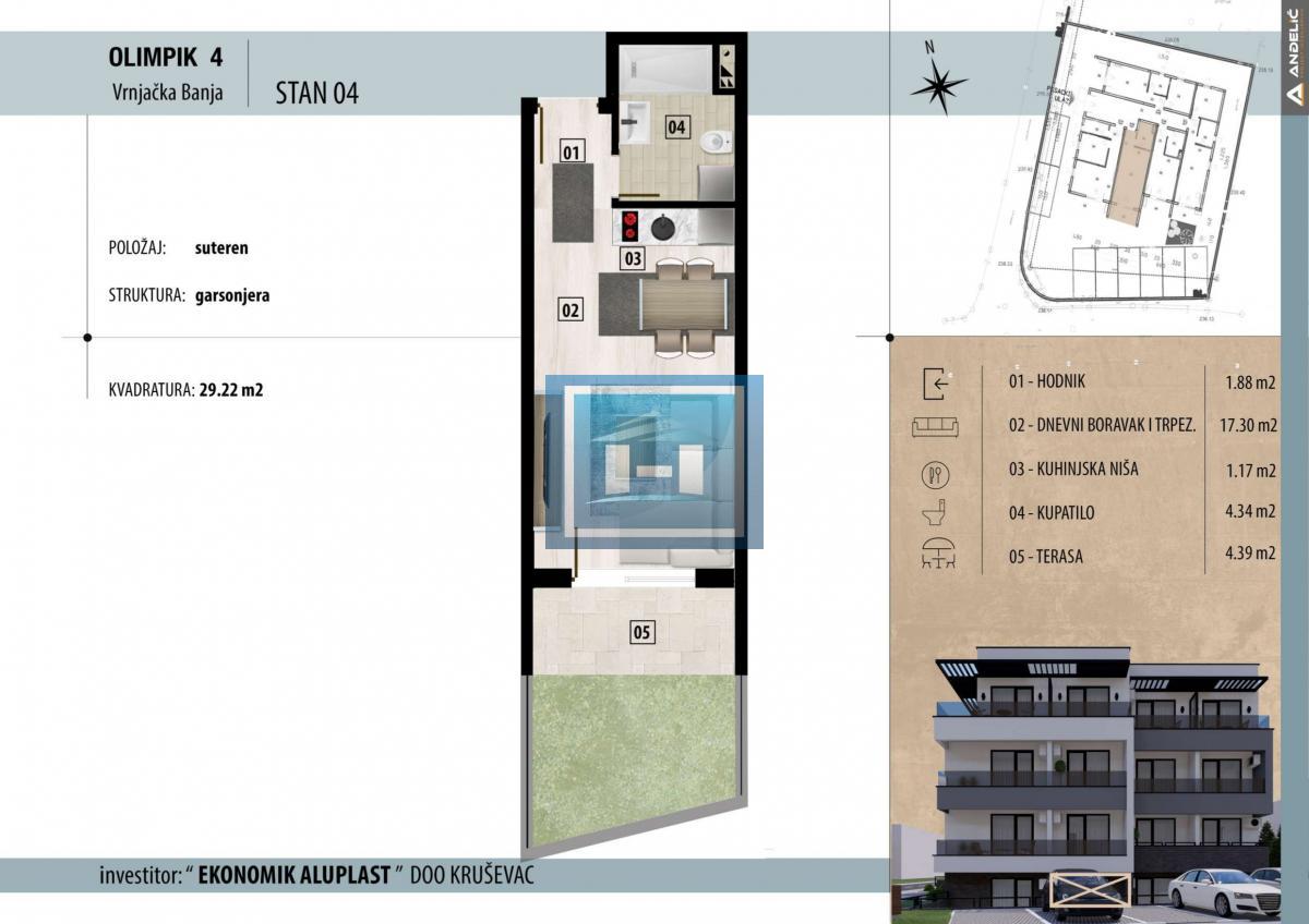 INVESTICIJA KOJA SE ISPLATI OD PRVOG DANA – GARSONJERA U SRCU VRNJAČKE BANJE 2