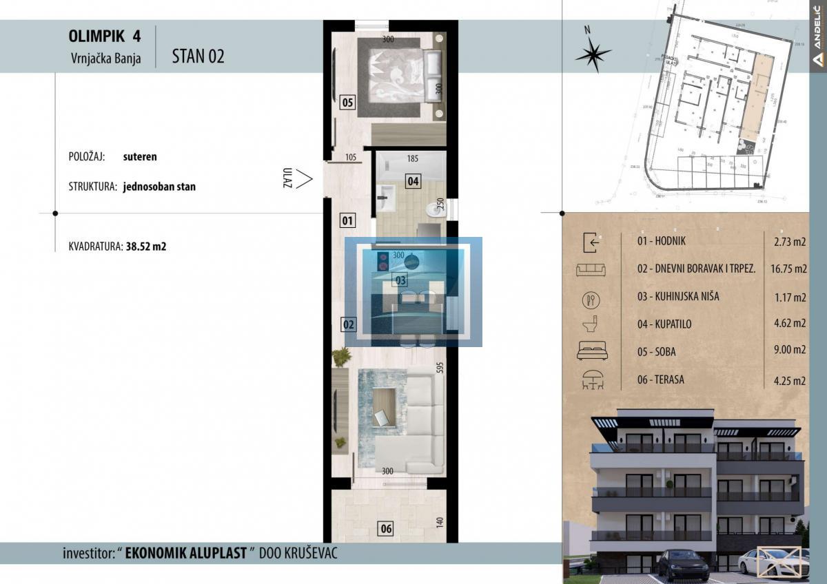 LUKSUZAN STAN SA PRIVATNIM DVORIŠTEM – NOVOGRADNJA NA VRHUNSKOJ LOKACIJI U VRNJAČKOJ BANJI 2