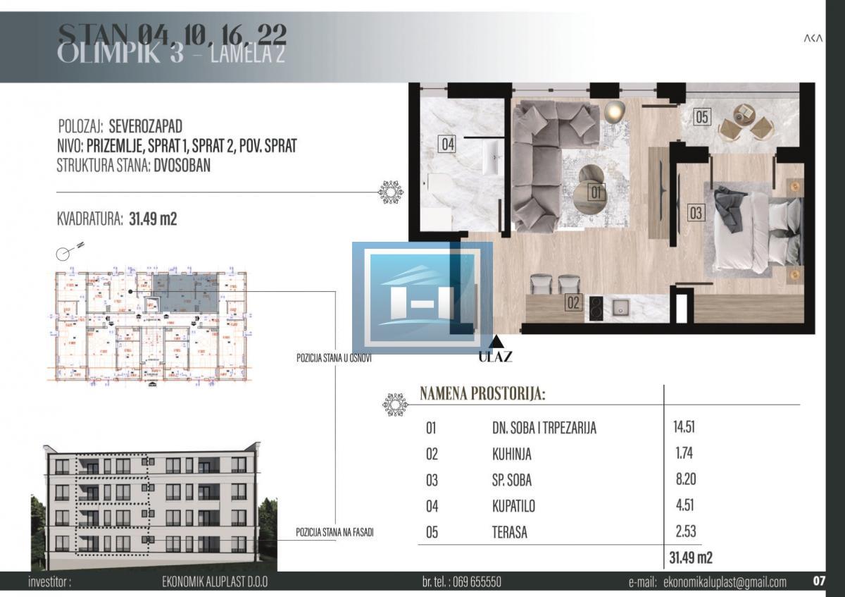 BUDITE PRVI VLASNIK – STAN U IZGRADNJI NA TOP LOKACIJI U BANJI 2