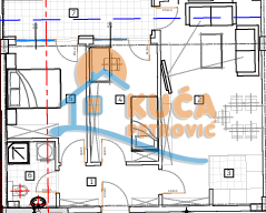 Dvosoban stan, 61.17 m2, Pantelej, Ilindenska ID: p-014604 1