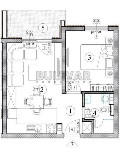 Dvosoban stan, 40 m2, Centar, Sokobanja ID: p-014610 8