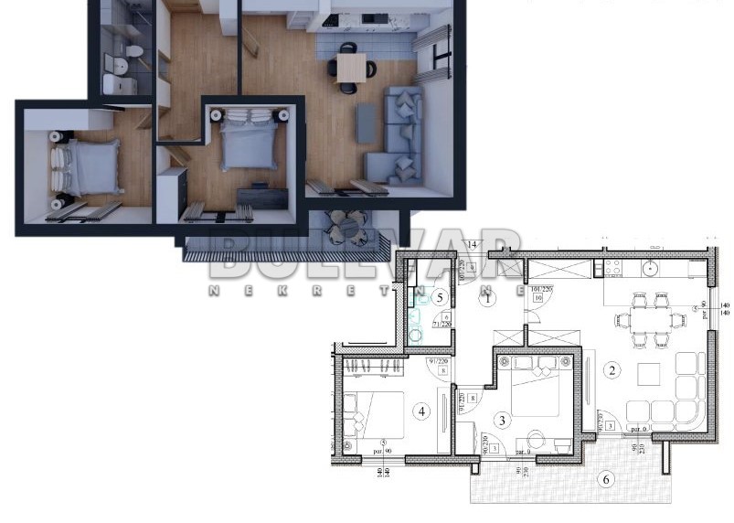Trosoban stan, 69 m2, Centar, Sokobanja ID: p-014628 11