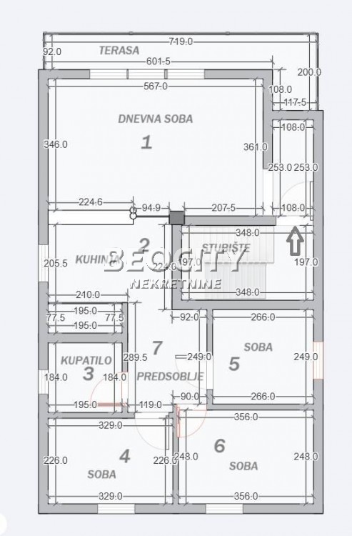 Trosoban stan, 86 m2, Palilula, Stevana Tucovića ID: 121787 16